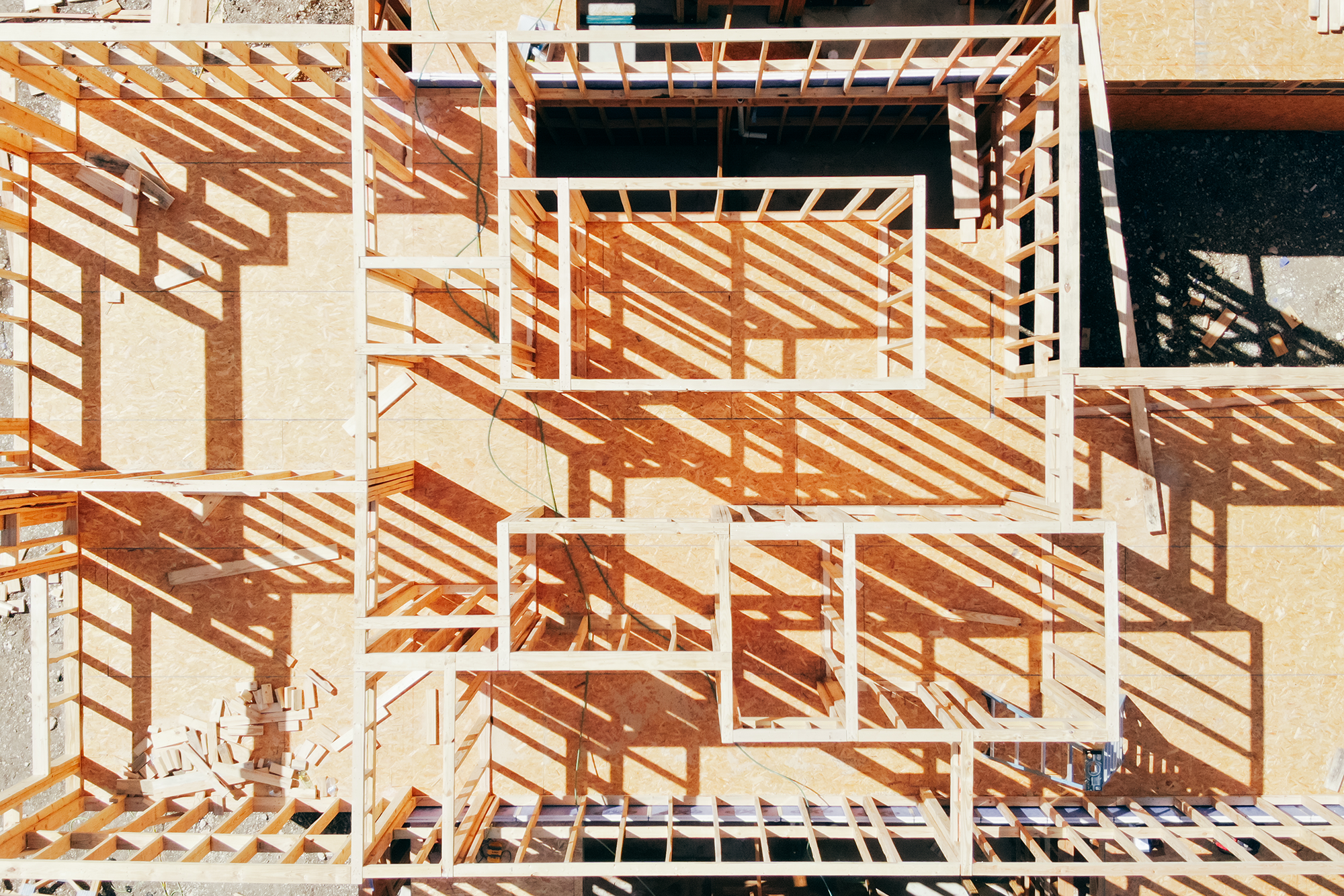 Construction site from above